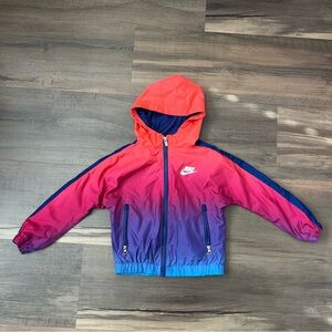 Nike Toddler Gradient Design Hooded Windbreaker Jacket Size 3T